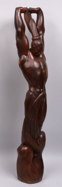 Appraisal: Original th Century Lignum Vitae sculpture by Donal Hord American