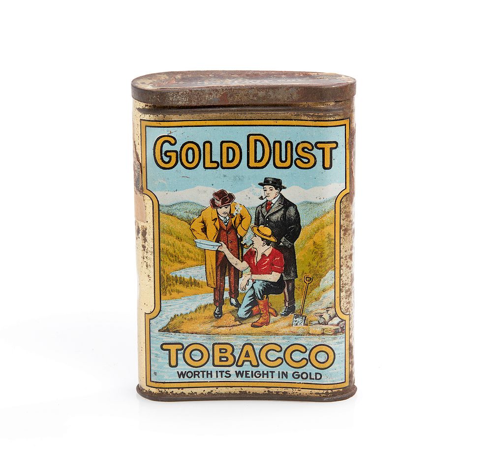 Appraisal: Gold Dust Tobacco Tin Rare Gold Dust Tobacco pocket tin