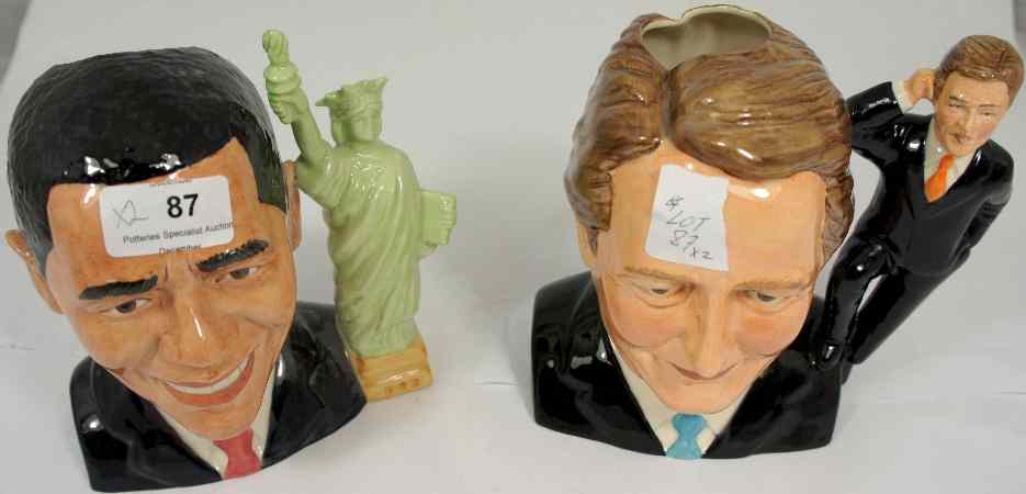 Appraisal: Bairstow Manor Character Jugs comprising David Cameron Nick Clegg and