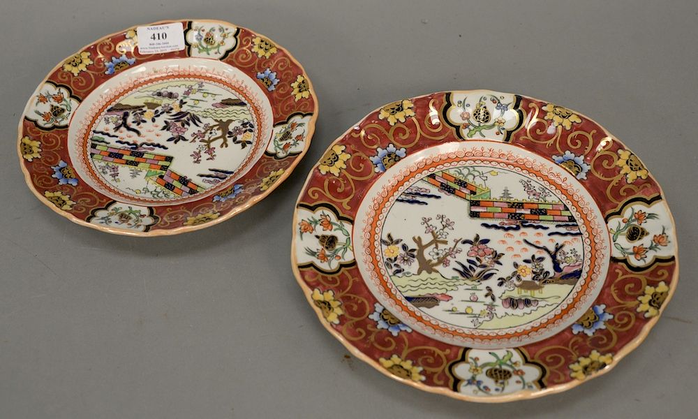 Appraisal: Set of Mason's Ironstone plates including luncheon plates dia in