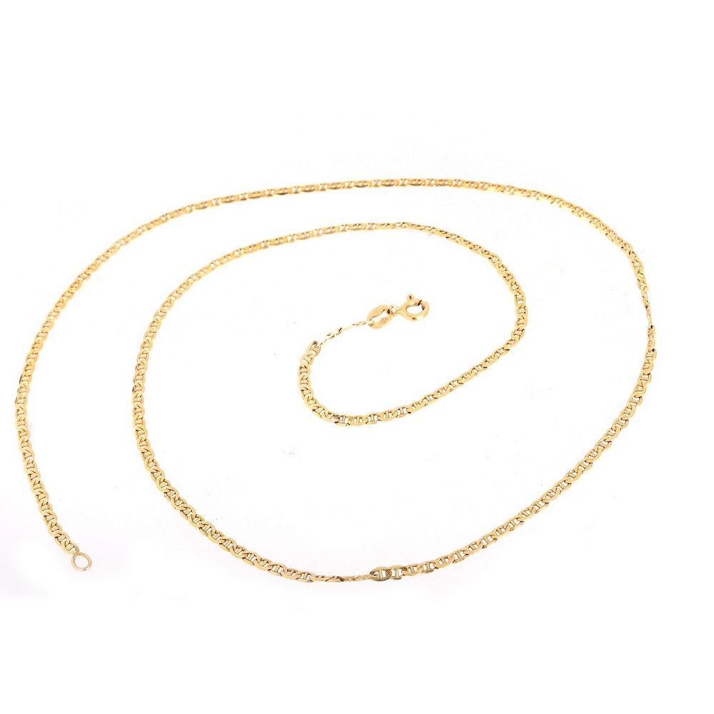 Appraisal: Vintage K Gold Chain Vintage Italian Karat Yellow Gold Chain