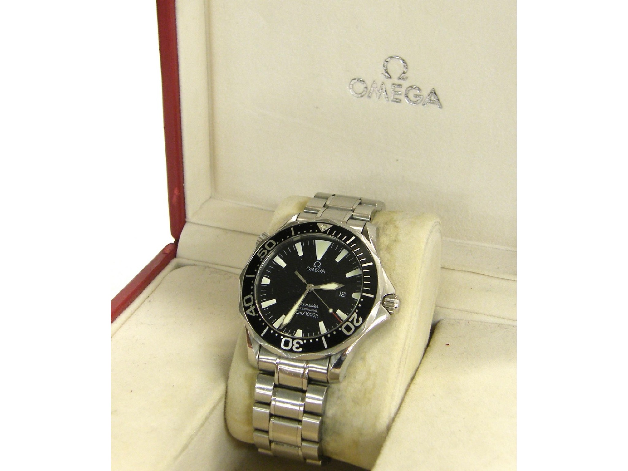 Appraisal: Omega Seamaster Professional stainless steel gentleman's bracelet watch ref ser