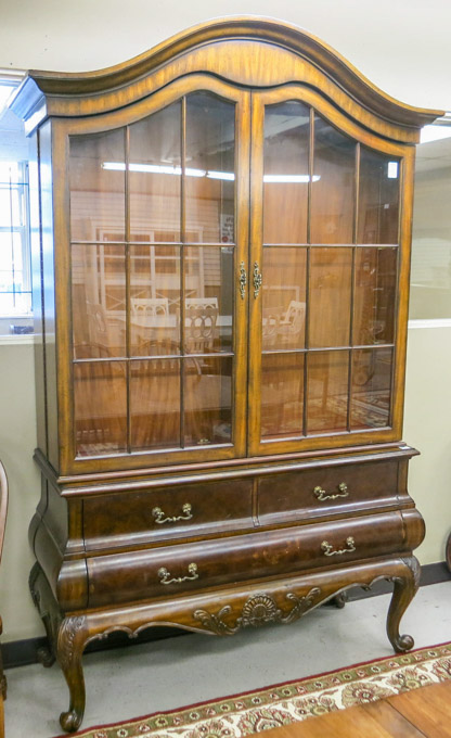 Appraisal: LOUIS XV STYLE CURIO MEDIA CABINET ON CHEST Maitland-Smith Furniture