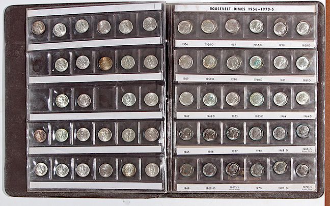 Appraisal: - Silver Roosevelt Dimes Roosevelt silver dimes missing s s