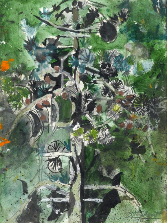 Appraisal: GRAHAM SUTHERLAND OM - TREE FORM signed and dated gouache