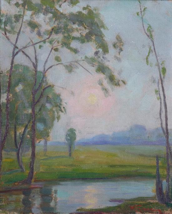 Appraisal: WILLIAM E GREASON American - MISTY MORNING signed lower right