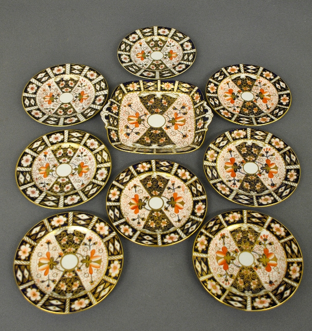 Appraisal: - Set of seven Royal Crown Derby plates dia and