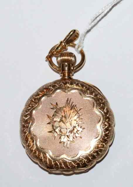 Appraisal: A CT GOLD CASED FULL HUNTER POCKET WATCH by Elgin