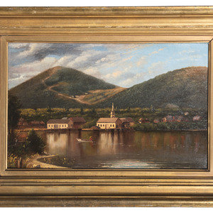 Appraisal: American School th Century Centre Harbor New Hampshire oil on