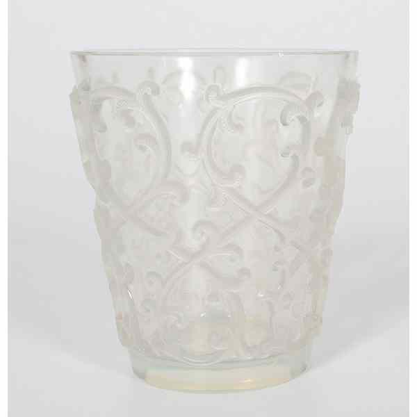 Appraisal: Rene Lalique Vase France a tapered vase having a frosted