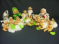 Appraisal: LOT OF ANNALEE CHRISTMAS DOLLS This lot of Christmas dolls