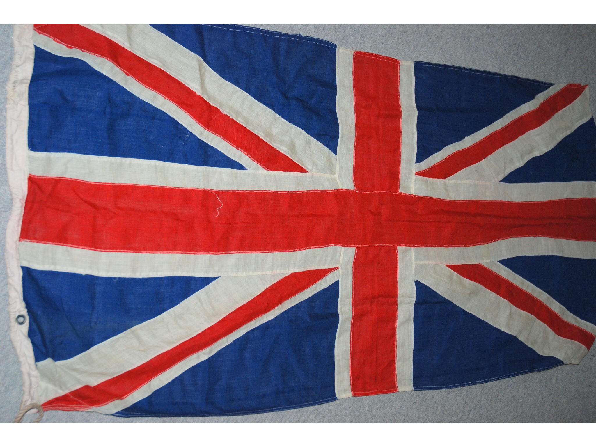 Appraisal: A white Ensign and a Union flag