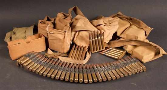 Appraisal: Group of ammunition including U S Springfield Model bandoliers with