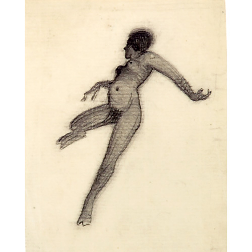 Appraisal: Edward Hopper American - Dancing Female Nude pencil on paper