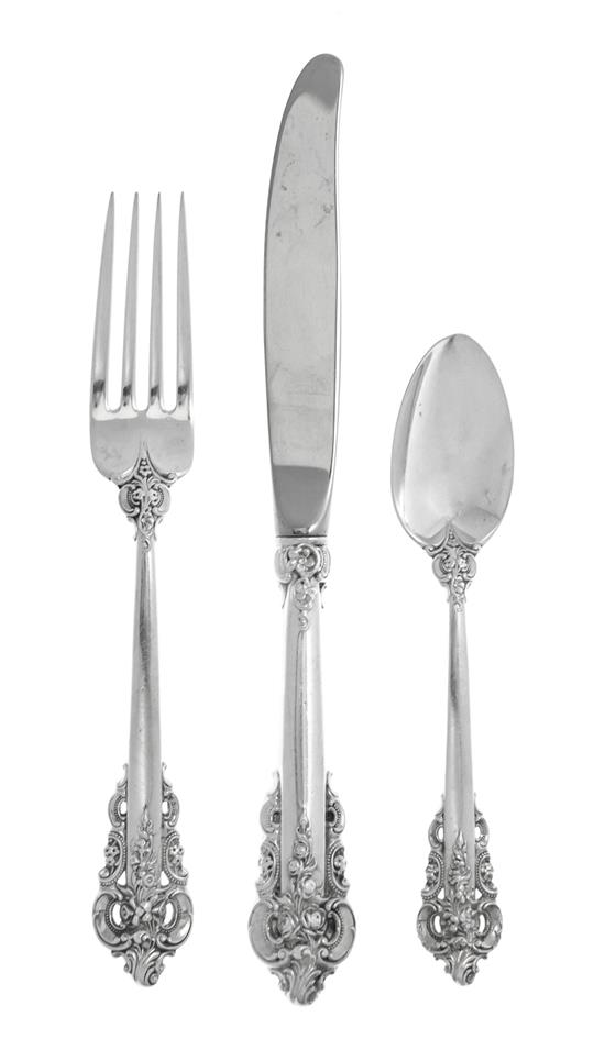 Appraisal: Sale Lot An American Silver Flatware Service Wallace Silversmiths Wallingford