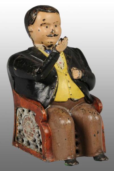 Appraisal: Cast Iron Tammany Hall Mechanical Bank Description Working Brown pant