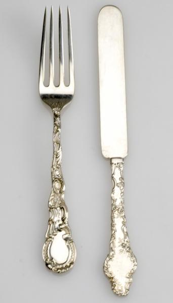 Appraisal: WILLIAM B DURGIN CO Assembled sterling fish service for twelve