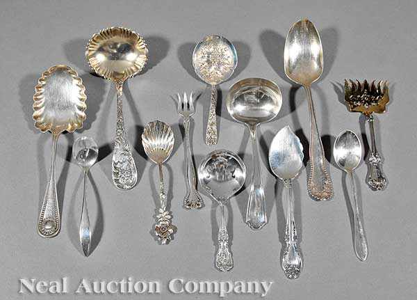 Appraisal: A Group of American Sterling Silver Serving Pieces various makers