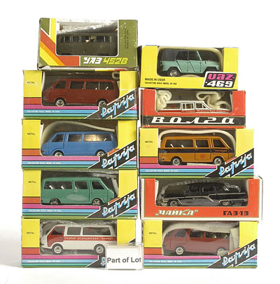 Appraisal: Russian diecast Cars and Vans - various Cars Vans and