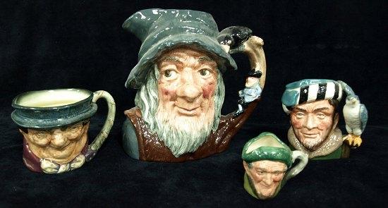 Appraisal: A Royal Doulton mark head jug Rip Van Winkle D