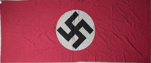 Appraisal: Large Nazi banner flag x