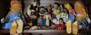 Appraisal: International dolls moslty executed in cloth figures representing Netherlands Native