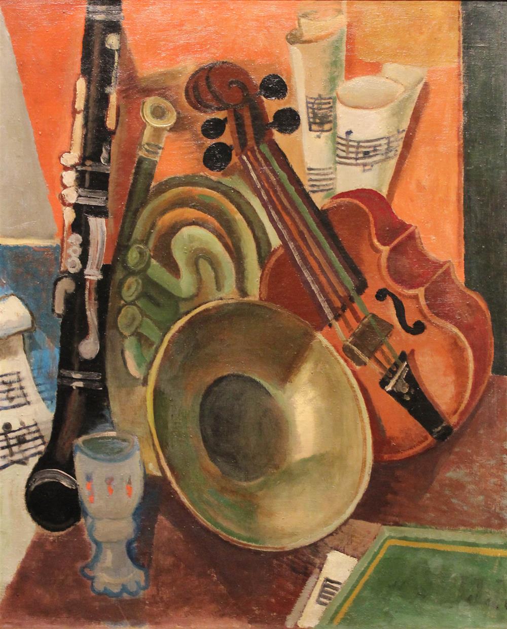 Appraisal: KARL VON APPEN GERMAN CIRCA - STILL LIFE WITH MUSICAL