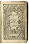 Appraisal: CALVIN JEAN The Institution of Christian Religion Title within woodcut