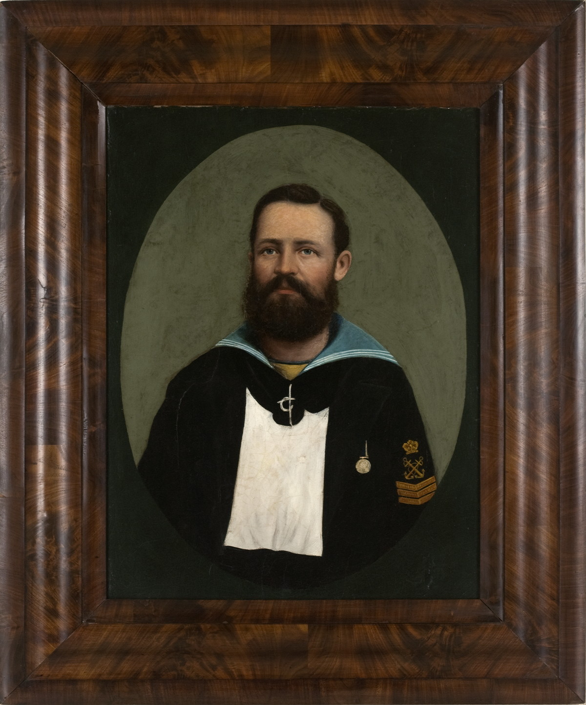 Appraisal: CHINA TRADE PORTRAIT OF A BRITISH SEAMAN CIRCA Oil on