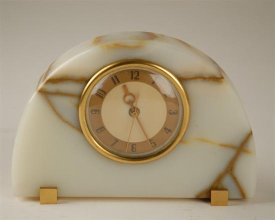 Appraisal: An Art Deco Onyx Electric Desk Clock by General Electric