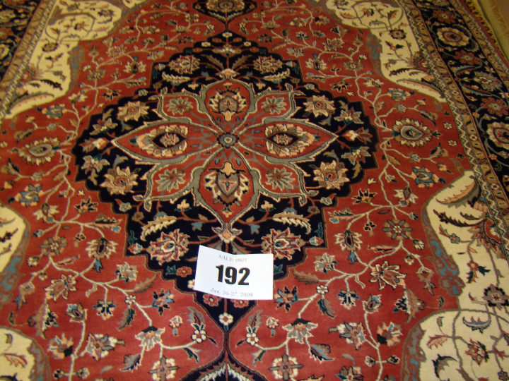 Appraisal: Agra Tabriz Carpet ' x '