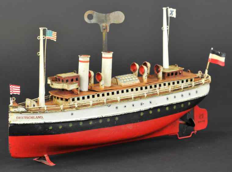 Appraisal: MARKLIN ''DEUTSCHLAND'' OCEAN LINER Germany made between and hand painted