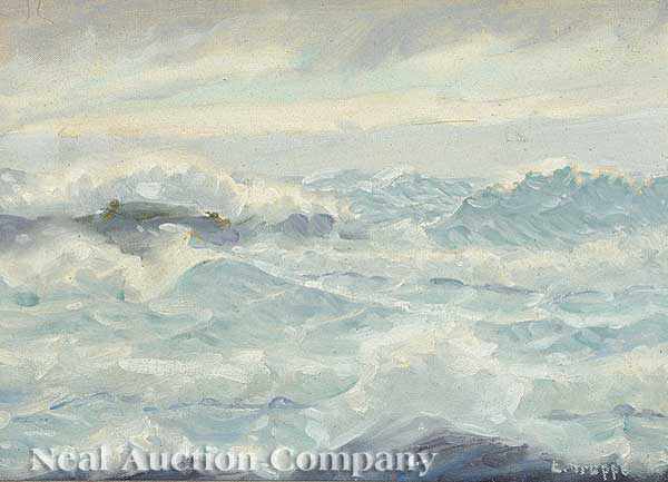 Appraisal: Emile Albert Gruppe American - Waves oil on canvas board