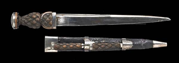 Appraisal: A silver-mounted Highland dirk by Marshall of Perth th century