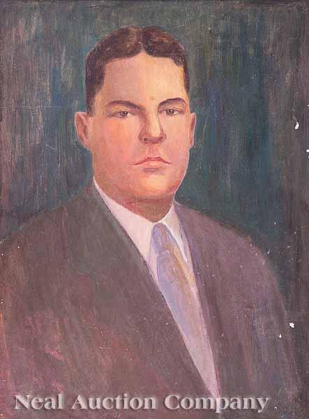 Appraisal: Amos Lee Armstrong American Louisiana - Portrait of Louisiana Governor