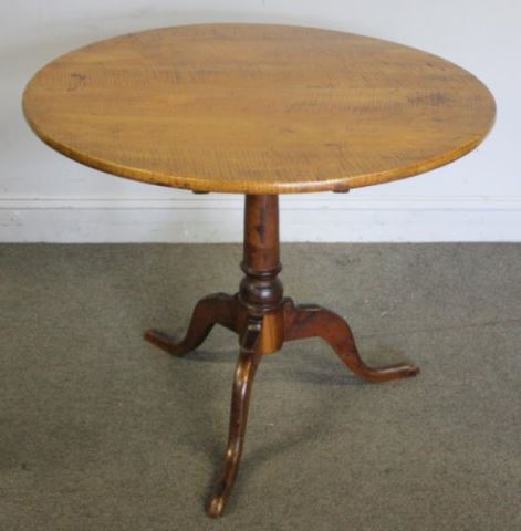 Appraisal: Late th or Early th C Tilt Top Table In