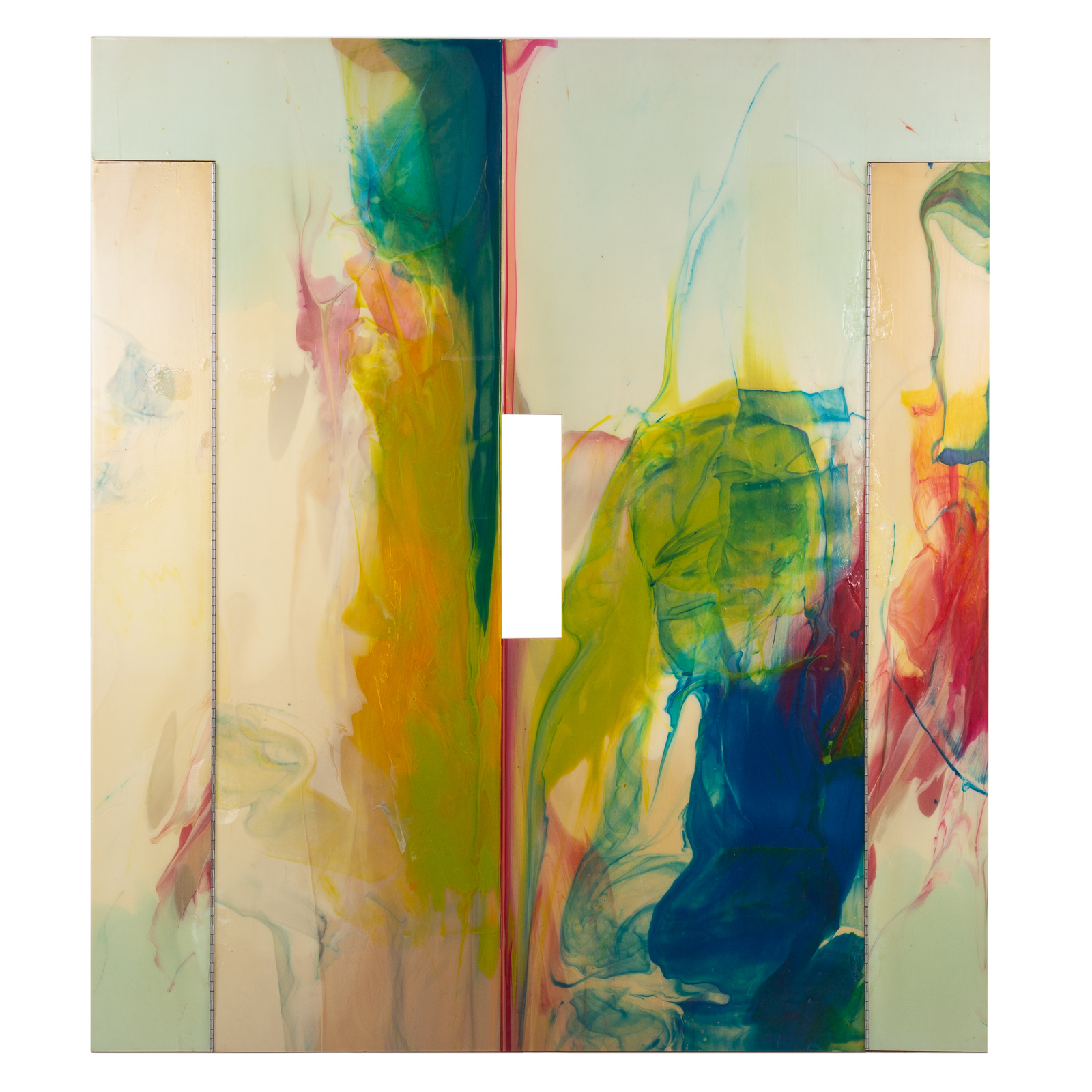 Appraisal: SAM GILLIAM ATLANTIS ACRYLIC ON POLYPROPYLENE American b On birch