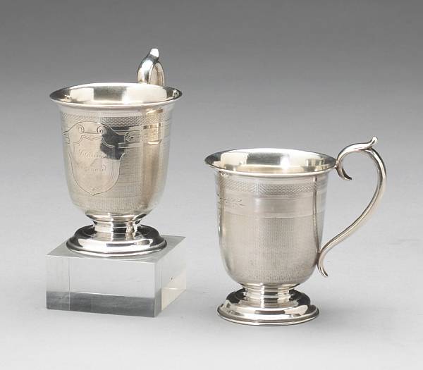 Appraisal: A pair of silver cupsW K Vanderslice amp Co San