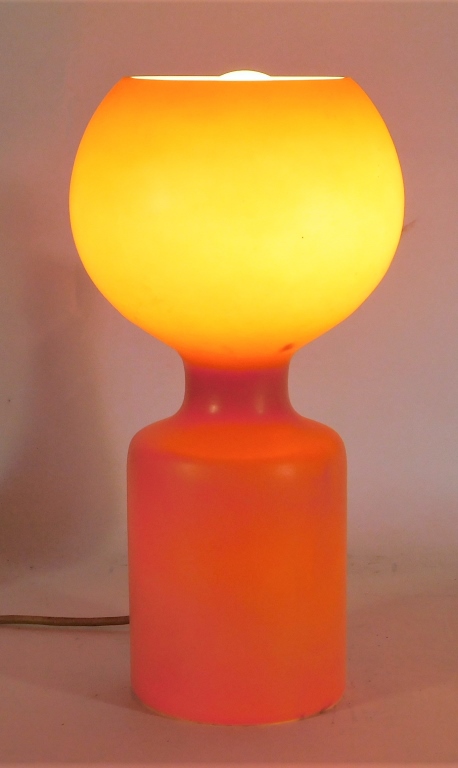 Appraisal: JEAN PAUL EDMONDS FOR PHILIPS TAHITI LAMP Belgium - Bulbous