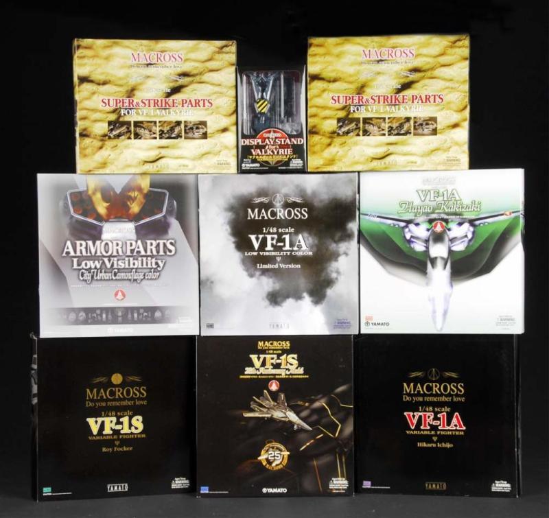 Appraisal: Yamato Valkyrie toys and accessories from Macross Description Lot of