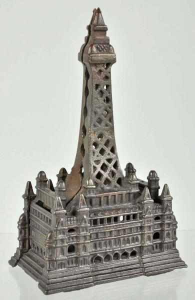 Appraisal: Cast Iron Blackpool Tower Still Bank Description English Circa Condition