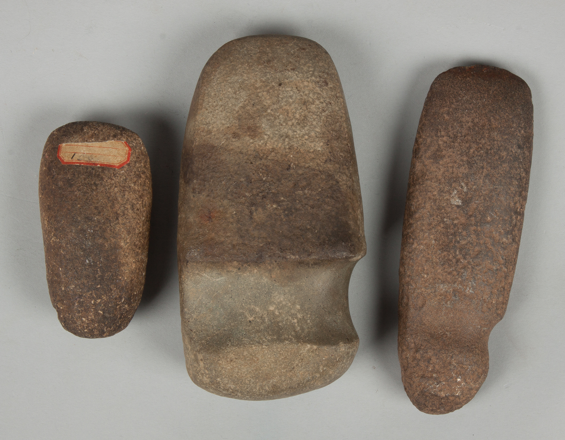 Appraisal: Native American Carved Stones Axe Heads