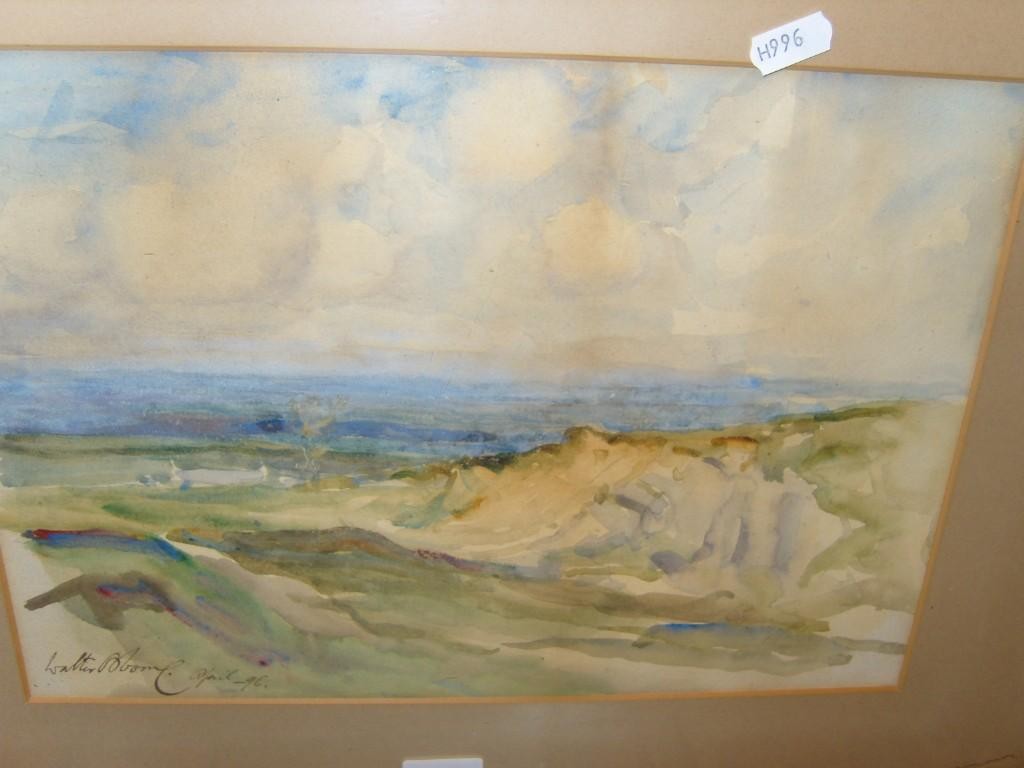 Appraisal: A late th century watercolour of an extensive landscape with