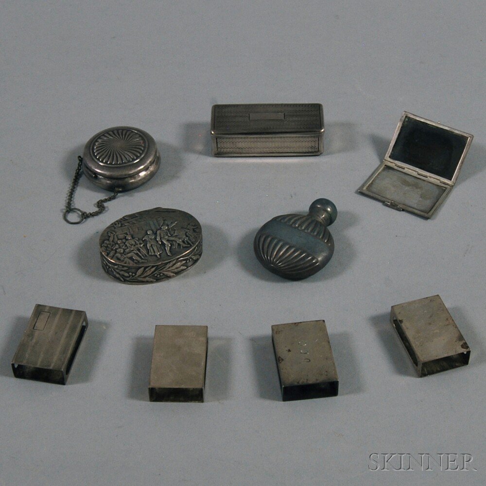 Appraisal: Group of Small Sterling Silver Personal Items and Accessories four