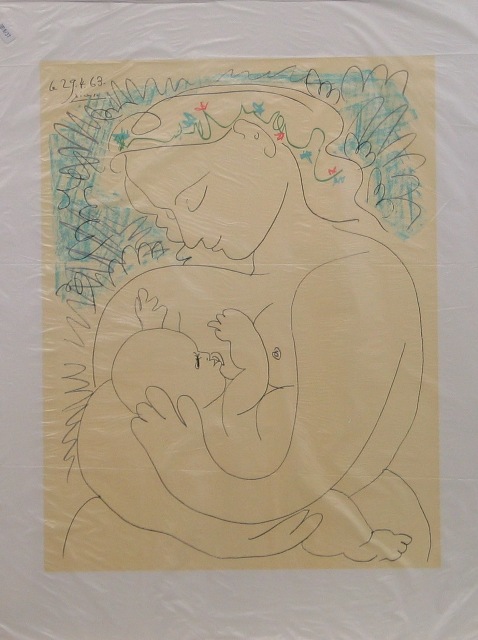 Appraisal: Pablo Picasso Spanish - Maternite lithograph signed and dated in