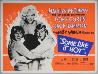 Appraisal: Some Like It Hot R- British Quad film poster starring