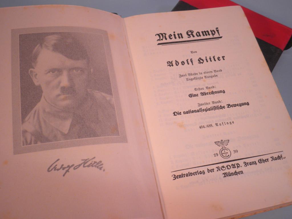 Appraisal: A presentation copy of Mein Kampf dated August with later