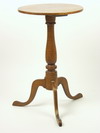 Appraisal: CANDLE STAND - th C Queen Anne maple round top