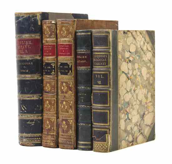 Appraisal: BOTANY A group of five botanical books The Botanical Cabinet