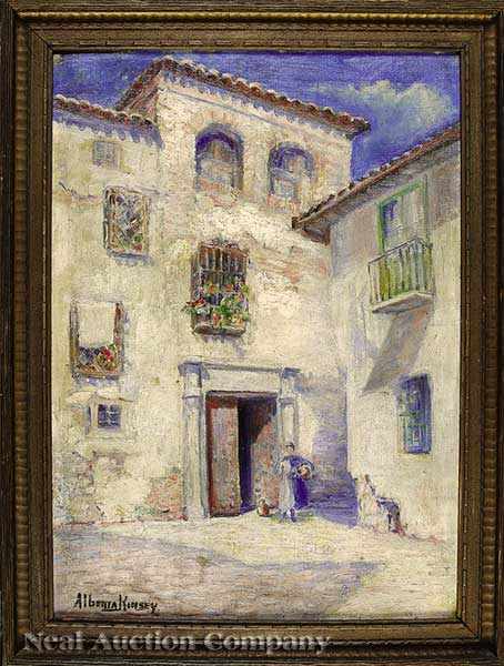 Appraisal: Alberta Kinsey American New Orleans - Woman in the Courtyard